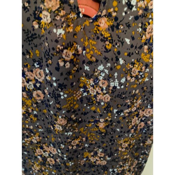 xhilaration boho Floral Off the Shoulder Short Sleeve Top Size L - Picture 5 of 5